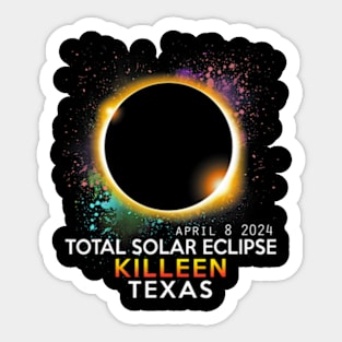 een Texas Totality Total Solar Eclipse April 8 2024 Sticker